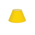 VK/E27/E14/D20/Y - Υφασμάτινο καπέλο, 100x200x135mm, στρογγυλό, κίτρινο, E14/E27, MAX 35/42W