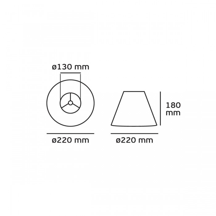 VK/E27/E14/D22/G - Υφασμάτινο καπέλο, 130x220x180mm, στρογγυλό, γκρι, E14/E27, MAX 35/42W VK/E27/E14/D22/G - Υφασμάτινο καπέλο, 130x220x180mm, στρογγυλό, γκρι, E14/E27, MAX 35/42W