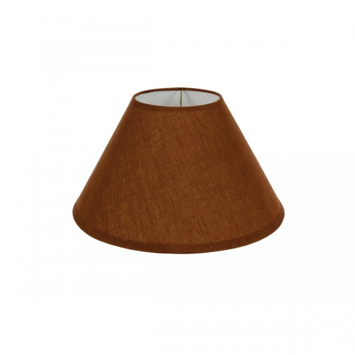 VK/E27/E14/D25/BR - Υφασμάτινο καπέλο, 100x250x160mm, στρογγυλό, καφέ, E14/E27, MAX 35/42W VK/E27/E14/D25/BR - Υφασμάτινο καπέλο, 100x250x160mm, στρογγυλό, καφέ, E14/E27, MAX 35/42W