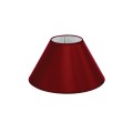 VK/E27/E14/D25/BO - Υφασμάτινο καπέλο, 100x250x160mm, στρογγυλό, μπορντώ, E14/E27, MAX 35/42W