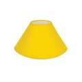 VK/E27/E14/D30/Y - Υφασμάτινο καπέλο, 120x300x190mm, στρογγυλό, κίτρινο, E14/E27, MAX 35/42W