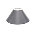 VK/E27/E14/D35/G - Υφασμάτινο καπέλο, 120x350x200mm, στρογγυλό, γκρι, E14/E27, MAX 35/42W