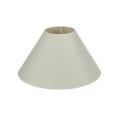 VK/E27/E14/D40/W - Υφασμάτινο καπέλο, 170x400x230mm, στρογγυλό, λευκό, E14/E27, MAX 35/42W