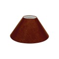 VK/E27/E14/D40/BR - Υφασμάτινο καπέλο, 170x400x230mm, στρογγυλό, καφέ, E14/E27, MAX 35/42W