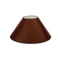 VK/E27/E14/D45/BR - Υφασμάτινο καπέλο, 190x450x260mm, στρογγυλό, καφέ, E14/E27, MAX 35/42W