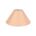 VK/E27/E14/D45/S - Υφασμάτινο καπέλο, 190x450x260mm, στρογγυλό, σομόν, E14/E27, MAX 35/42W
