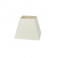 VK/E27/E14/SM20/W - Υφασμάτινο καπέλο, 120x200x160mm, τραπέζιο, λευκό, E14/E27, MAX 35/42W