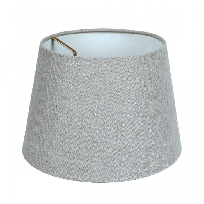 VK/E27/E14/LIN15/G - Υφασμάτινο καπέλο, 105x145x150mm, στρογγυλό, γκρι λινάτσα, E14/E27, MAX 35/42W VK/E27/E14/LIN15/G - Υφασμάτινο καπέλο, 105x145x150mm, στρογγυλό, γκρι λινάτσα, E14/E27, MAX 35/42W