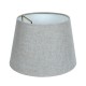 VK/E27/E14/LIN15/G - Υφασμάτινο καπέλο, 105x145x150mm, στρογγυλό, γκρι λινάτσα, E14/E27, MAX 35/42W VK/E27/E14/LIN15/G - Υφασμάτινο καπέλο, 105x145x150mm, στρογγυλό, γκρι λινάτσα, E14/E27, MAX 35/42W
