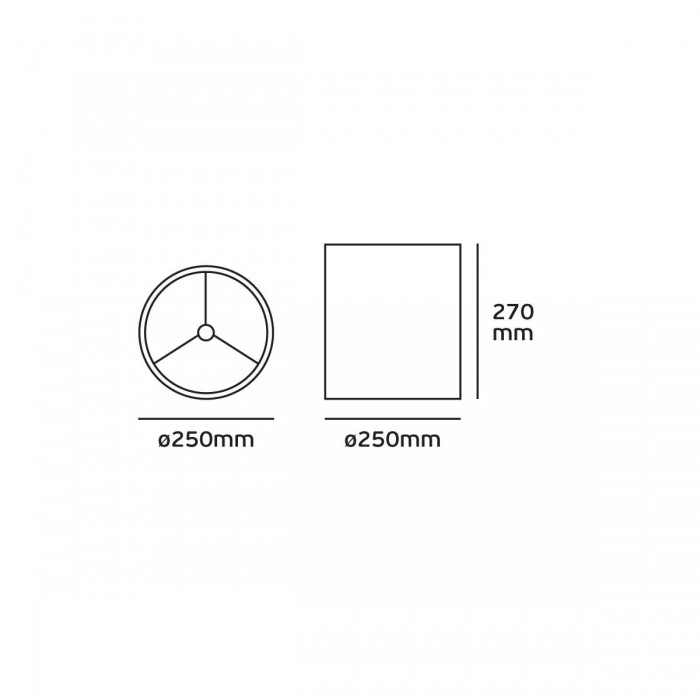 VK/E27/E14/COP25/B - Υφασμάτινο καπέλο, ø250x270mm, πυραμίδα, μαύρο-χάλκινο, E14/E27, MAX 35/42W VK/E27/E14/COP25/B - Υφασμάτινο καπέλο, ø250x270mm, πυραμίδα, μαύρο-χάλκινο, E14/E27, MAX 35/42W