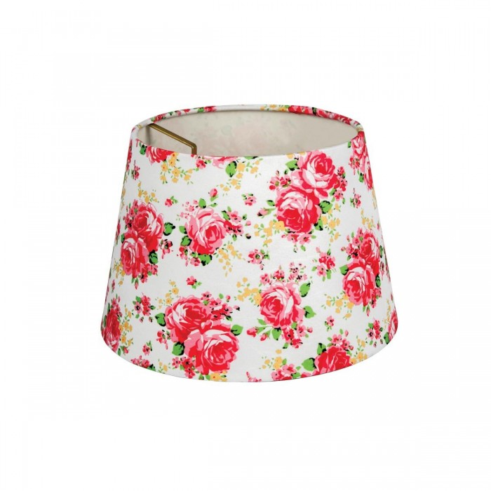 VK/E27/E14/D24/FLORAL - Υφασμάτινο καπέλο, 180x240x165mm, στρογγυλό, σχέδιο FLORAL, E14/E27, MAX 35/42W VK/E27/E14/D24/FLORAL - Υφασμάτινο καπέλο, 180x240x165mm, στρογγυλό, σχέδιο FLORAL, E14/E27, MAX 35/42W