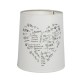 VK/E27/E14/R15/HEART - Υφασμάτινο καπέλο, 130x150x170mm, στρογγυλό, σχέδιο HEART, E14/E27, MAX 35/42W VK/E27/E14/R15/HEART - Υφασμάτινο καπέλο, 130x150x170mm, στρογγυλό, σχέδιο HEART, E14/E27, MAX 35/42W