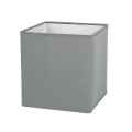 VK/E27/E14/S17/G - Υφασμάτινο καπέλο, 170x170x180mm, τετράγωνο, γκρι, E14/E27, MAX 35/42W