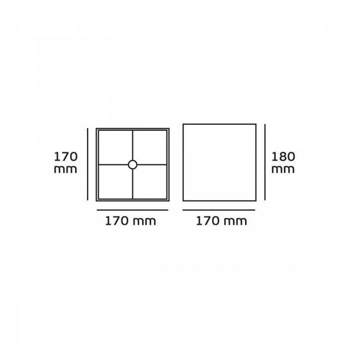 VK/E27/E14/S17/G - Υφασμάτινο καπέλο, 170x170x180mm, τετράγωνο, γκρι, E14/E27, MAX 35/42W VK/E27/E14/S17/G - Υφασμάτινο καπέλο, 170x170x180mm, τετράγωνο, γκρι, E14/E27, MAX 35/42W
