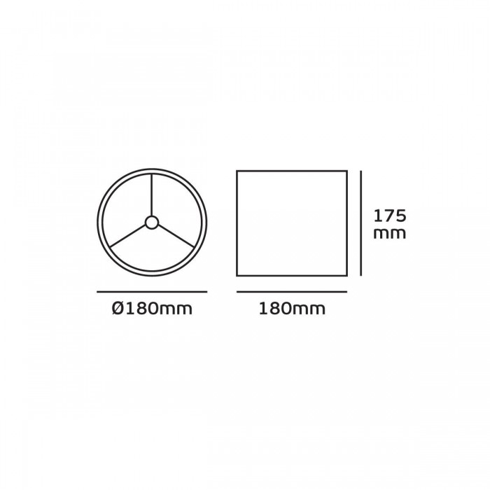 VK/E27/E14/RD1818/W - Υφασμάτινο καπέλο, ø180x175mm, κυλινδρικό, λευκό, E14/E27, MAX 35/42W VK/E27/E14/RD1818/W - Υφασμάτινο καπέλο, ø180x175mm, κυλινδρικό, λευκό, E14/E27, MAX 35/42W