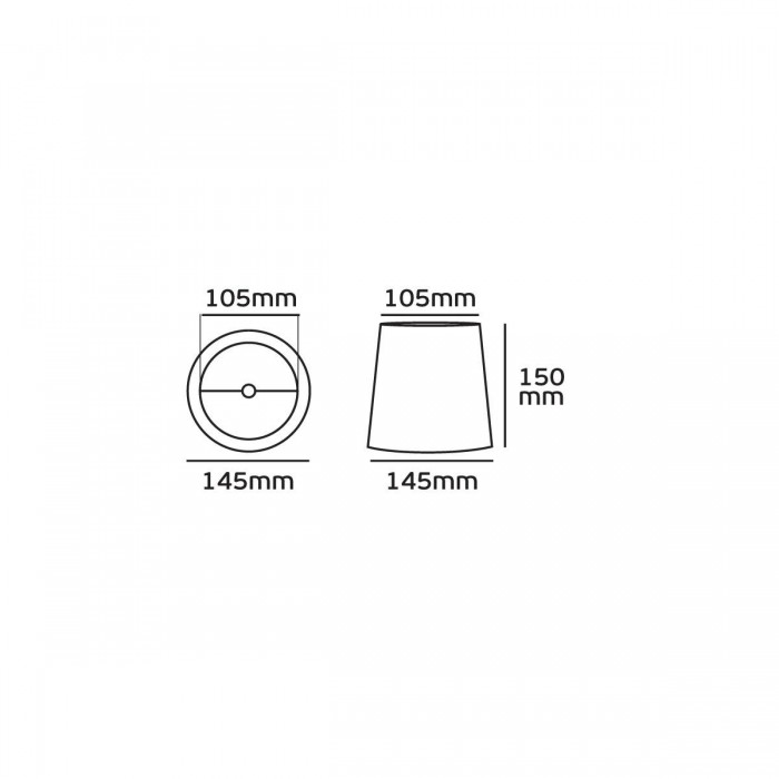 VK/E27/E14/D145/241 - Υφασμάτινο καπέλο, 105x145x150mm, πράσινο, E14/E27, MAX 35/42W