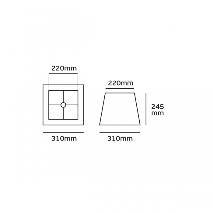 VK/E27/E14/SM31/241  - Υφασμάτινο καπέλο, 220x310x245mm, πράσινο, E14/E27, MAX 35/42W