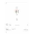 VK/03359/W - Λευκό. E27. Max. 20W (LED). 220-240V. -20°C → 40°C. Σίδερο + ύφασμα TC. IP20