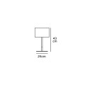VK/03159/W - Φωτιστικό επιτραπέζιο ξύλινο, 240V, Ε27, Max 20W (LED), IP20, ø25x43cm, ξύλινο-μεταλλικό με λευκό καπέλο VK/03159/W - Φωτιστικό επιτραπέζιο ξύλινο, 240V, Ε27, Max 20W (LED), IP20, ø25x43cm, ξύλινο-μεταλλικό με λευκό καπέλο