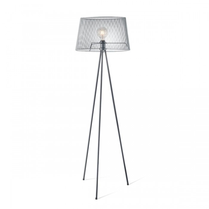 VK/03169/G - Φωτιστικό δαπέδου μεταλλικό, 240V, Ε27, Max 20W (LED), IP20, ø45x157cm, γκρι