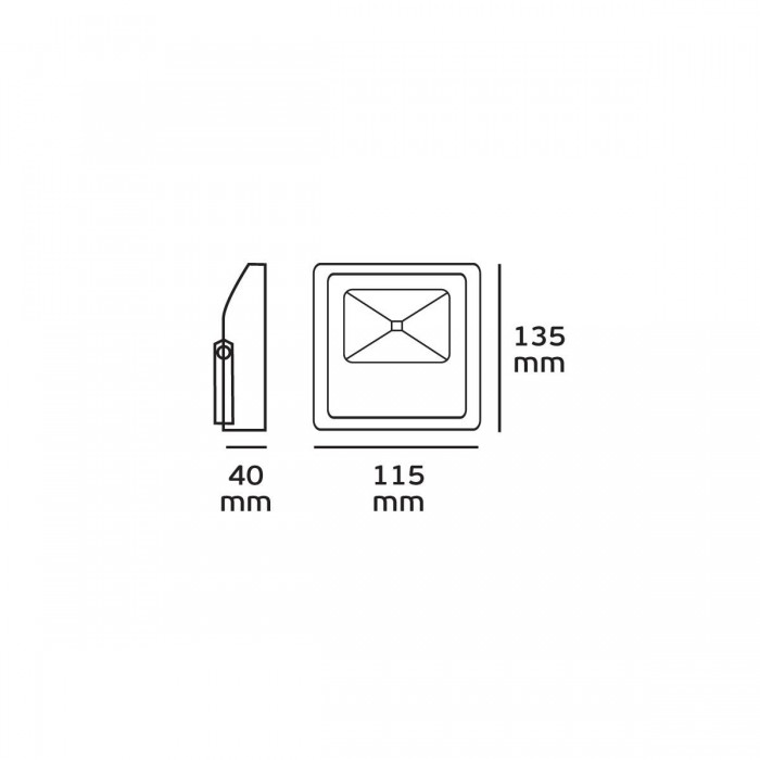 VK/02001/B/D - Προβολέας Led εξωτερικού χώρου, 10w, 6500K, 850lm