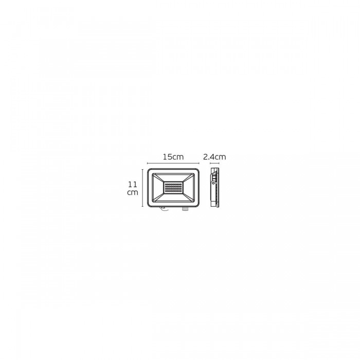 VK/02240/B/CCT - Προβολέας CCT LED, 100-240V, 3000K/900lm, 4500K/1000lm ή 6500K/900lm, 10W, 120°, CRI>80, IP65, 15x11x2.4cm, μαύρος VK/02240/B/CCT - Προβολέας CCT LED, 100-240V, 3000K/900lm, 4500K/1000lm ή 6500K/900lm, 10W, 120°, CRI>80, IP65, 15x11x2.4cm, μαύρος