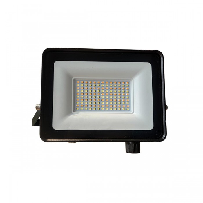 VK/02242/B/CCT - Προβολέας CCT LED, 100-240V, 3000K/4500lm, 4500K/5000lm ή 6500K/4500lm, 50W, 120°, CRI>80, IP65, 19.5x15x3cm, μαύρος VK/02242/B/CCT - Προβολέας CCT LED, 100-240V, 3000K/4500lm, 4500K/5000lm ή 6500K/4500lm, 50W, 120°, CRI>80, IP65, 19.5x15x3cm, μαύρος