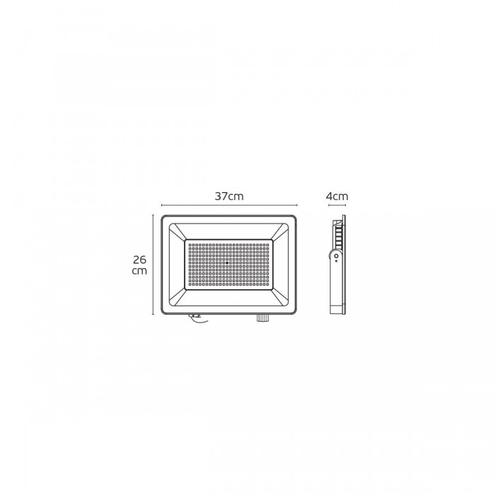 VK/02245/B/CCT - Προβολέας CCT LED, 100-240V, 3000K/18000lm, 4500K/20000lm ή 6500K/18000lm, 200W, 120°, CRI>80, IP65, 37x26x4cm, μαύρος VK/02245/B/CCT - Προβολέας CCT LED, 100-240V, 3000K/18000lm, 4500K/20000lm ή 6500K/18000lm, 200W, 120°, CRI>80, IP65, 37x26x4cm, μαύρος