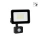 VK/02250/B/D/MS - Προβολέας LED με αισθητήρα κίνησης, 6500K, 30W, 2700lm, 120°, CRI>80, IP65, 16x18x5cm, μαύρος VK/02250/B/D/MS - Προβολέας LED με αισθητήρα κίνησης, 6500K, 30W, 2700lm, 120°, CRI>80, IP65, 16x18x5cm, μαύρος
