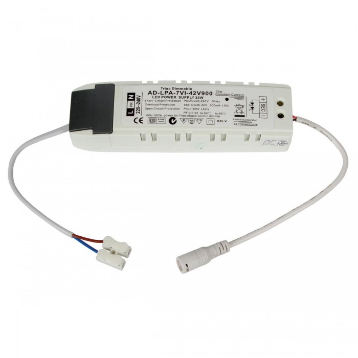 VK/LVD/PANEL - Τροφοδοτικό για LED panels 40W, Dimmable, IP20