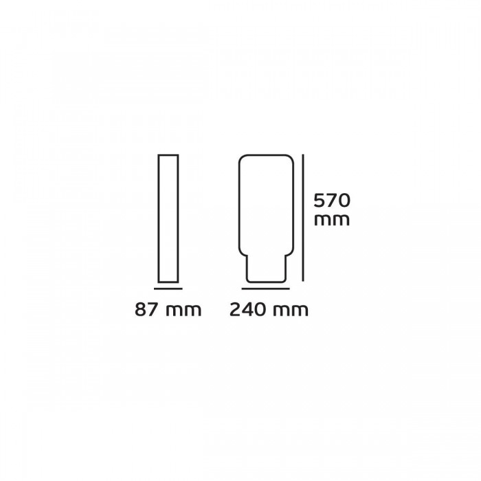 VK/02037/C - Φωτιστικό δρόμου Led, 100w, 4000K, 10000lm