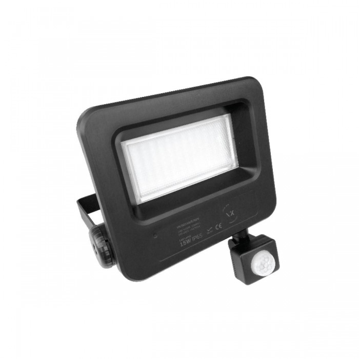 VK/02150/D/S - Προβολέας Led εξωτερικού χώρου, 15W, 6000K, 3000lm, με φωτοκύτταρο VK/02150/D/S - Προβολέας Led εξωτερικού χώρου, 15W, 6000K, 3000lm, με φωτοκύτταρο