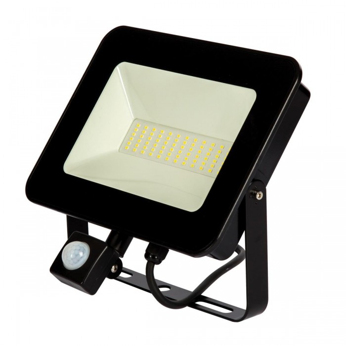 VK/02121/B/D/S - Προβολέας Led εξωτερικού χώρου, 50W, 6000K, 4500lm, με φωτοκύτταρο 