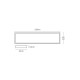 VK/04426/MF - Βάση οροφής για LED PANEL VK/04426 120x30cm, λευκό