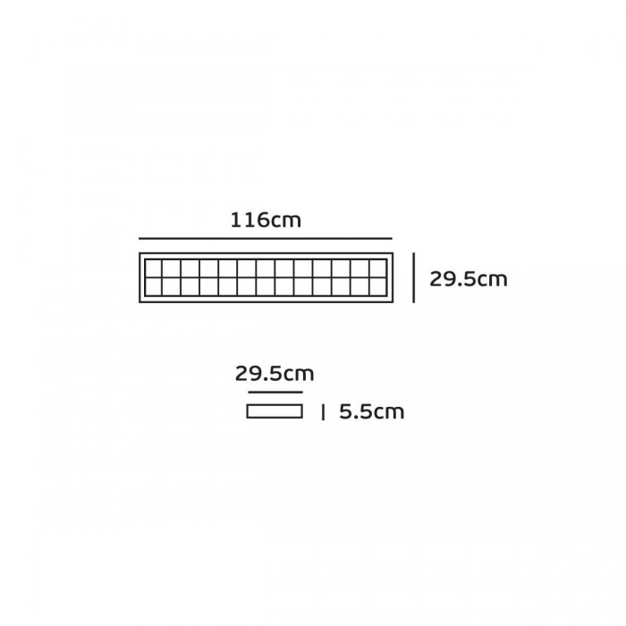 VK/04288/900/2/W/C - Φωτιστικό led panel με διπλούς καθρέπτες, UGR<19, 44W, 4000K, 4.000lm (αρχικά 6.750lm), 900mA, 130°, IP20, 116x29.5x5.5cm, ασημί με λευκό πλαίσιο VK/04288/900/2/W/C - Φωτιστικό led panel με διπλούς καθρέπτες, UGR<19, 44W, 4000K, 4.000lm (αρχικά 6.750lm), 900mA, 130°, IP20, 116x29.5x5.5cm, ασημί με λευκό πλαίσιο