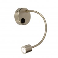 VK/04023/MC - Απλίκα τοίχου σπιράλ led, 240V, 1W, 50lm, 25°, CRI>80, IP20, με διακόπτη, νίκελ ματ VK/04023/MC - Απλίκα τοίχου σπιράλ led, 240V, 1W, 50lm, 25°, CRI>80, IP20, με διακόπτη, νίκελ ματ