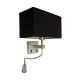 VK/04034/MC/B -<p>Απλίκα τοίχου, E27 + led 1W, 240V, παραλληλόγραμμη 30x15x17cm, νίκελ ματ/μαύρη</p> VK/04034/MC/B -<p>Απλίκα τοίχου, E27 + led 1W, 240V, παραλληλόγραμμη 30x15x17cm, νίκελ ματ/μαύρη</p>