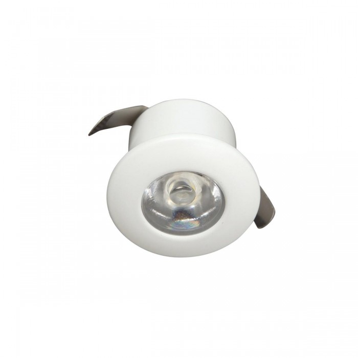 VK/04097/W/W - Χωνευτό σποτ μίνι led, 1W, 3000K, με driver 350mA, 120°, CRI>80, IP20, ø3.3x2cm, λευκό VK/04097/W/W - Χωνευτό σποτ μίνι led, 1W, 3000K, με driver 350mA, 120°, CRI>80, IP20, ø3.3x2cm, λευκό