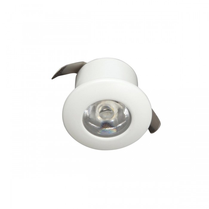 VK/04097/W/C - Χωνευτό σποτ μίνι led, 1W, 4000K, με driver 350mA, 120°, CRI>80, IP20, ø3.3x2cm, λευκό VK/04097/W/C - Χωνευτό σποτ μίνι led, 1W, 4000K, με driver 350mA, 120°, CRI>80, IP20, ø3.3x2cm, λευκό