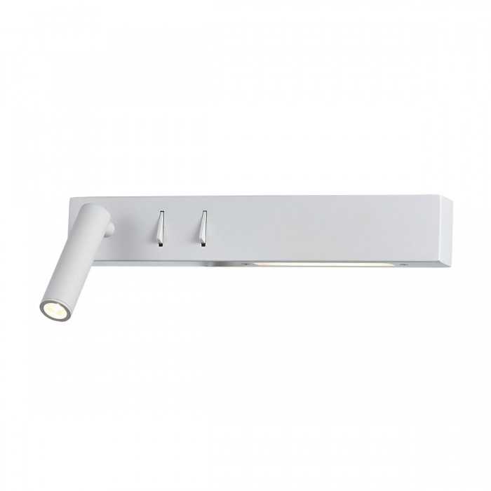 VK/04230/W/W/30/L - Φωτιστικό τοίχου led, 220-240V, 3W & 6W, 3200K, 480lm, 25°, CRI>70, IP20, 30cm, λευκό αριστερό VK/04230/W/W/30/L - Φωτιστικό τοίχου led, 220-240V, 3W & 6W, 3200K, 480lm, 25°, CRI>70, IP20, 30cm, λευκό αριστερό