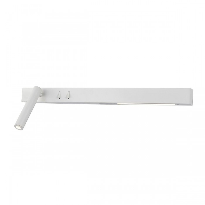 VK/04230/W/W/60/L - Φωτιστικό τοίχου led, 220-240V, 3W & 12W, 3200K, 690lm, 25°, CRI>70, IP20, 60cm, λευκό αριστερό VK/04230/W/W/60/L - Φωτιστικό τοίχου led, 220-240V, 3W & 12W, 3200K, 690lm, 25°, CRI>70, IP20, 60cm, λευκό αριστερό