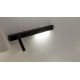 VK/04230/B/W/60/L - Φωτιστικό τοίχου led, 220-240V, 3W & 12W, 3200K, 690lm, 25°, CRI>70, IP20, 60cm, μαύρο αριστερό 