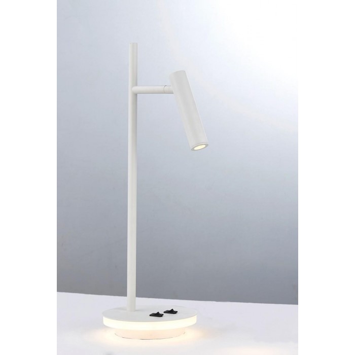 VK/04234/W/W -<p>Φωτιστικό γραφείου LED, 220-240V, 3W & 6W, 3000K, 621lm, CRI>80, IP20, ø18.5x45.5cm, λευκό</p>