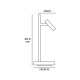 VK/04234/B/W -<p>Φωτιστικό γραφείου LED, 220-240V, 3W & 6W, 3000K, 621lm, CRI>80, IP20, ø18.5x45.5cm, μαύρο</p>