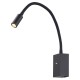 VK/04232/B/W - Απλίκα τοίχου led, 220-240V, 3W, 3200K, 205lm, 25°, CRI>70, USB, IP20, μαύρη VK/04232/B/W - Απλίκα τοίχου led, 220-240V, 3W, 3200K, 205lm, 25°, CRI>70, USB, IP20, μαύρη