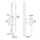 VK/04233/W/W - Φωτιστικό τοίχου led, 220-240V, 3W & 6W, 3200K, 480lm, 25°, CRI>70, IP20, λευκό 