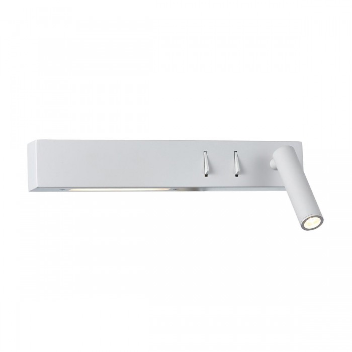 VK/04230/W/W/30/R - Φωτιστικό τοίχου led, 220-240V, 3W & 6W, 3200K, 480lm, 25°, CRI>70, IP20, 30cm, λευκό δεξί VK/04230/W/W/30/R - Φωτιστικό τοίχου led, 220-240V, 3W & 6W, 3200K, 480lm, 25°, CRI>70, IP20, 30cm, λευκό δεξί