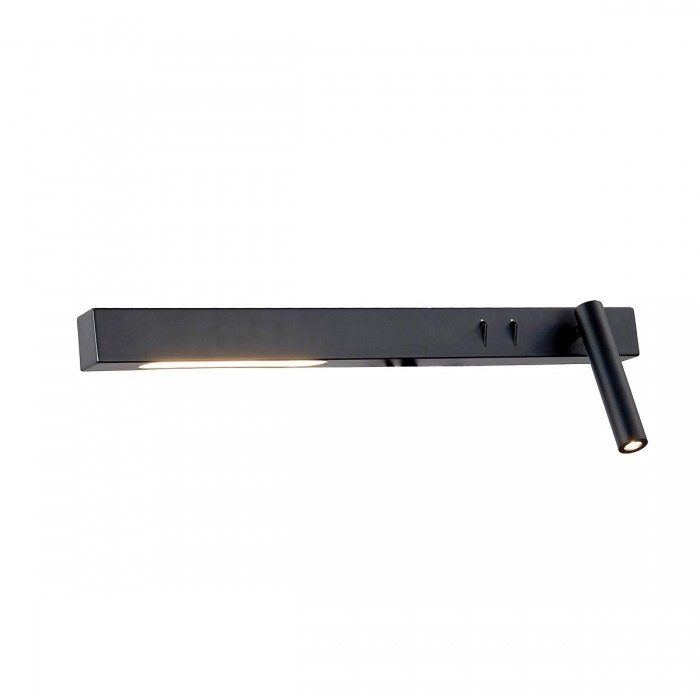 VK/04230/B/W/60/R - Φωτιστικό τοίχου led, 220-240V, 3W & 12W, 3200K, 690lm, 25°, CRI>70, IP20, 60cm, μαύρο δεξί VK/04230/B/W/60/R - Φωτιστικό τοίχου led, 220-240V, 3W & 12W, 3200K, 690lm, 25°, CRI>70, IP20, 60cm, μαύρο δεξί