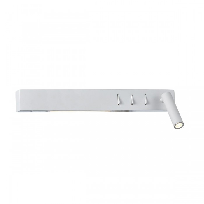 VK/04231/W/W/40/R - Φωτιστικό τοίχου led, 220-240V, 3W & 2x6W, 3200K, 690lm, 25°, CRI>70, IP20, 40cm, λευκό δεξί VK/04231/W/W/40/R - Φωτιστικό τοίχου led, 220-240V, 3W & 2x6W, 3200K, 690lm, 25°, CRI>70, IP20, 40cm, λευκό δεξί
