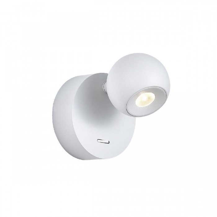 VK/04573/WA/W/W - Απλίκα τοίχου led, λευκή. 3000K. 6W. 545lm. CRI>80. IP20.